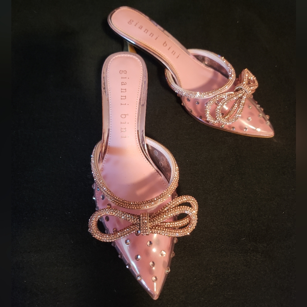 gianni bini, Pink Mules, Sz 6.5, Kitten Heel